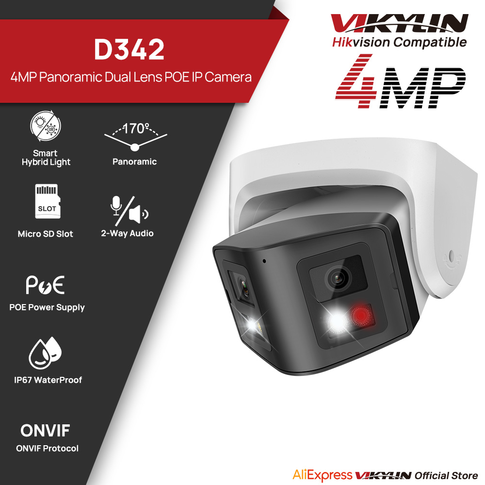 Smart Home Hikvision - Vikylin 4MP Panoramic Dual Lens Smart