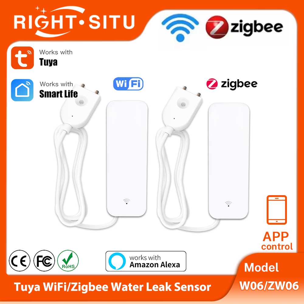 Smart Home Green - Tuya WiFi Zigbee Water Sensor Smart