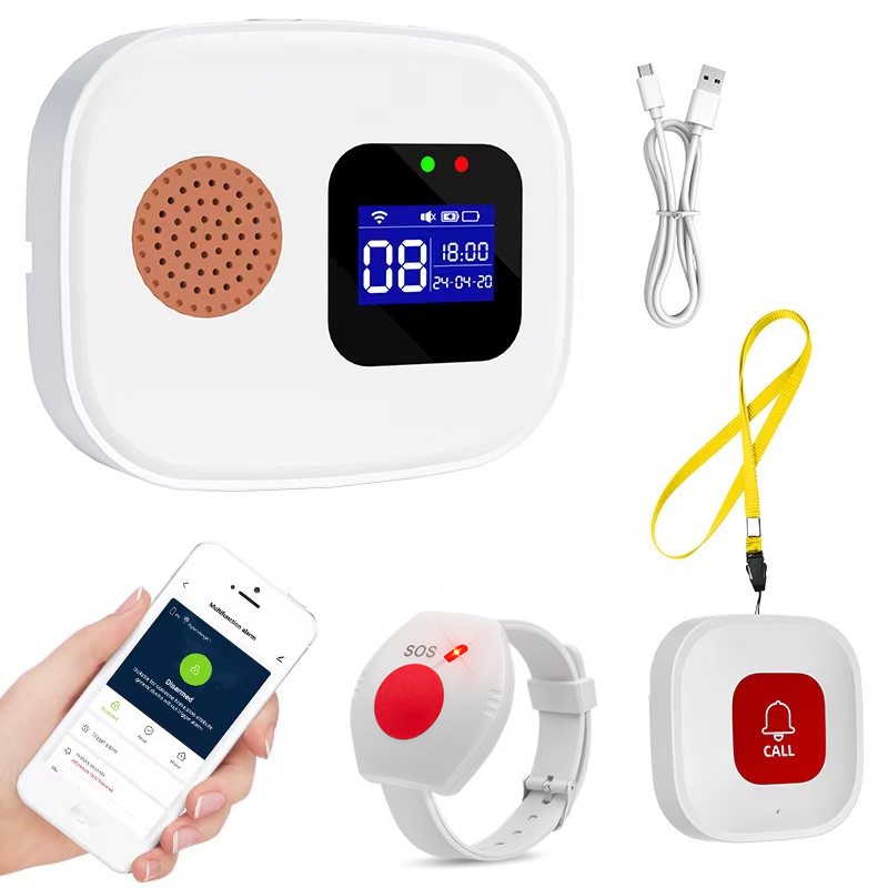Smart Home Security System - Emergency Call Button for Seniors, Tuya