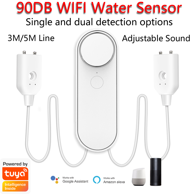Smart Home Green - 3M/5M WiFi Water Leak Detector 90DB
