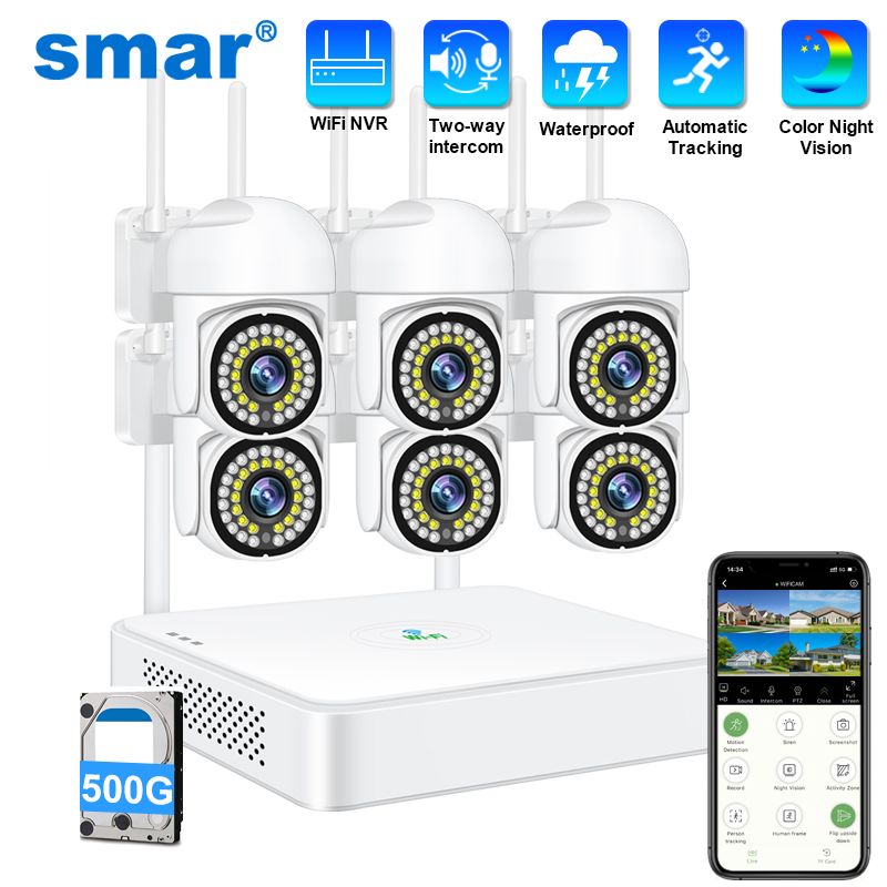 Smart Home Security System - Smar 3MP Wireless CCTV Security Camera