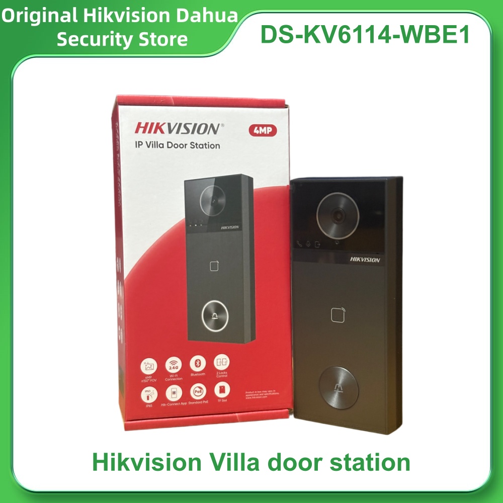 Smart Home Hikvision - Hikvision DS-KV6114-WBE1 DS-KV6114-MWBE1 4MP Villa Door