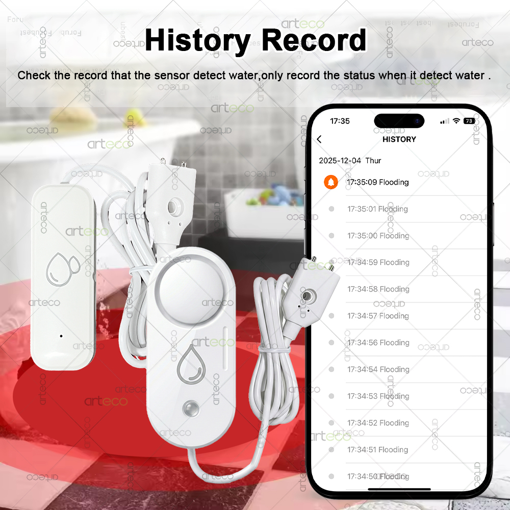 Zigbee Water Leak Sensor Flood - Smart Home Green 评论和价格
