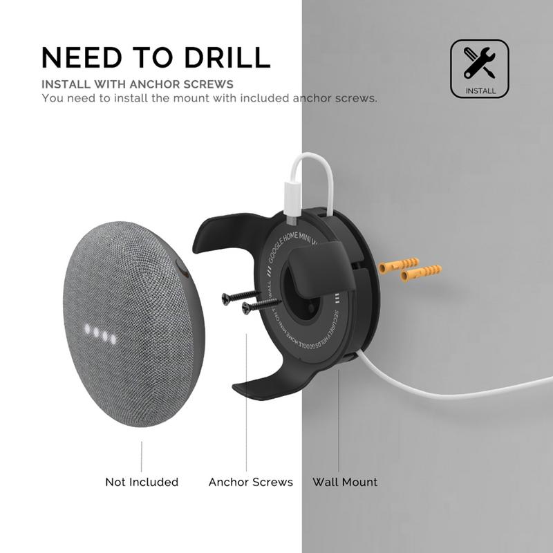 Outlet Wall Mount Holder for G - Google Speaker Nest Audio 评论和价格