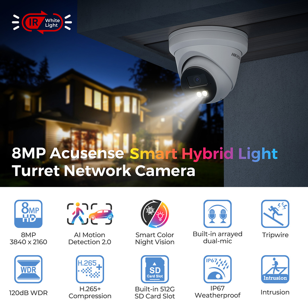 Hikvision 4K Smart Hybrid Ligh - Smart Home Hikvision 评论和价格