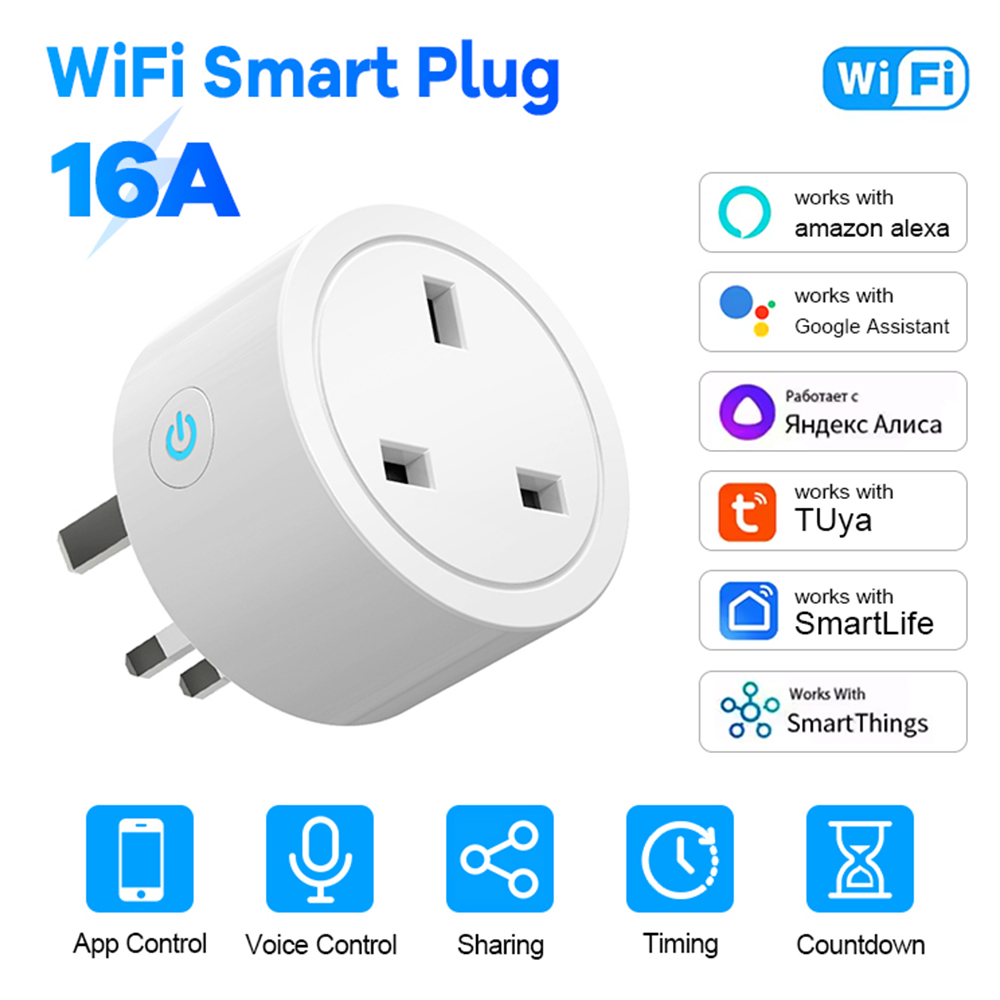 WiFi Smart Plug 16A UK Socket  - Smart Home Energy App 评论和价格
