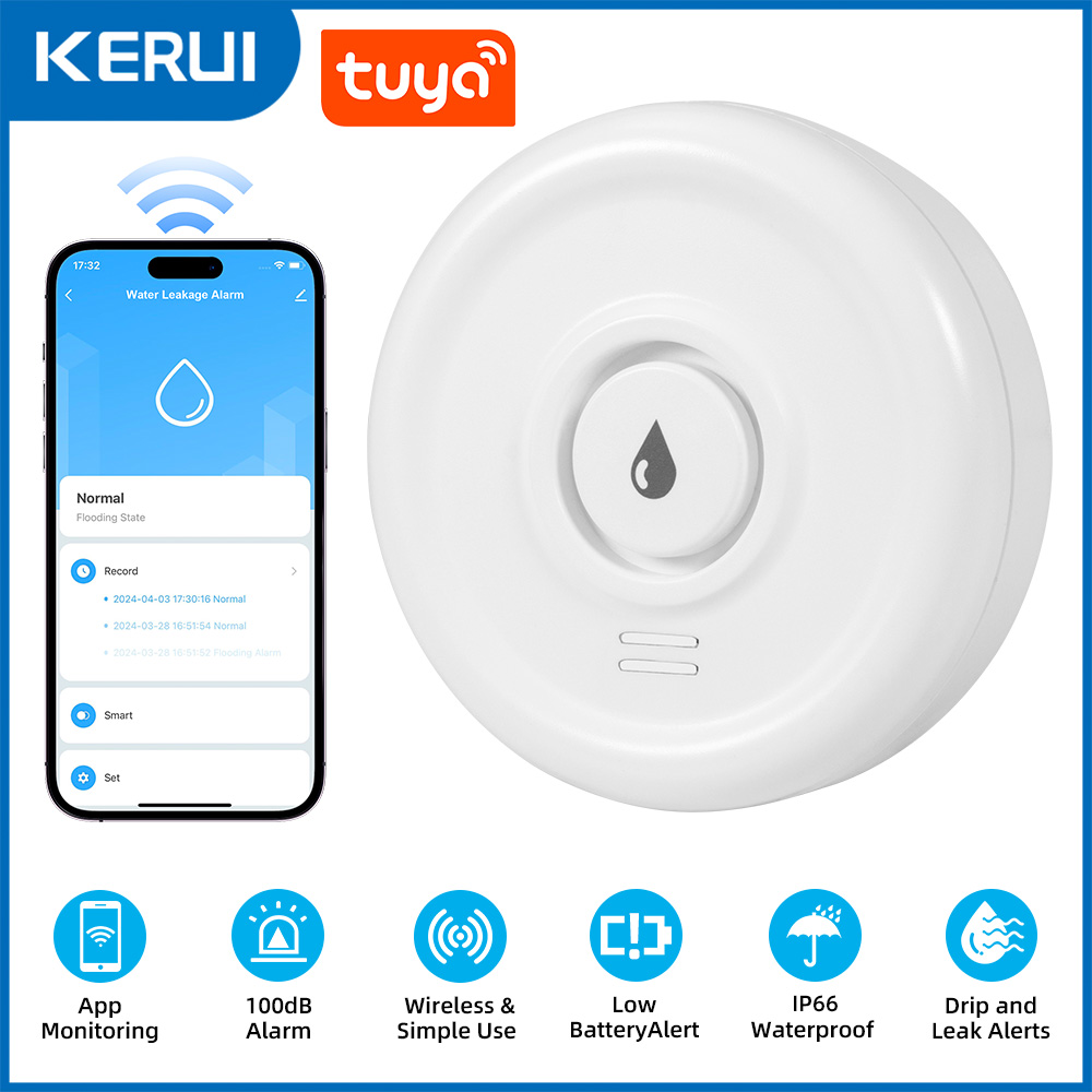KERUI Tuya Smart Life WiFi Wat - Smart Home Green 评论和价格