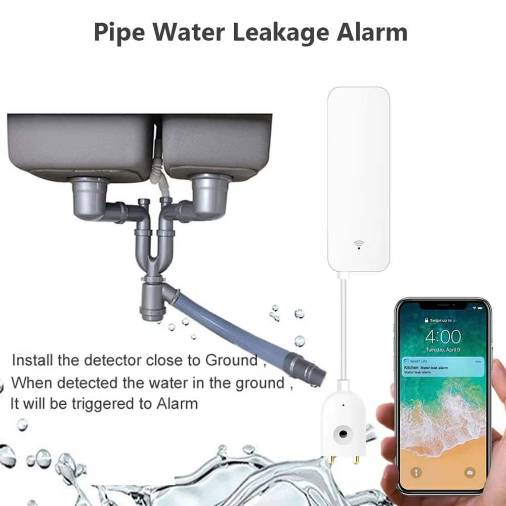 ZigBee WiFi Water Leak Sensor  - Smart Home Green 评论和价格