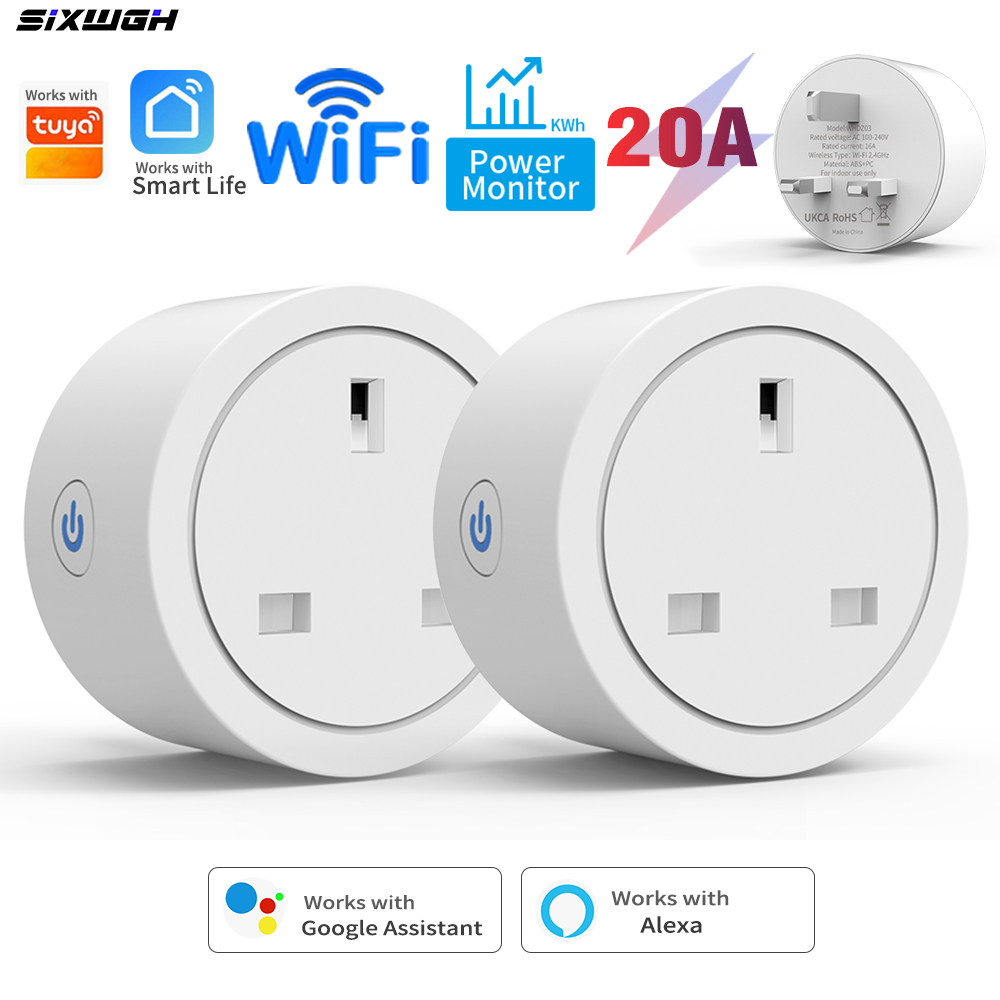 20A Tuya WiFi Smart UK Plug So - Smart Home Energy App 评论和价格