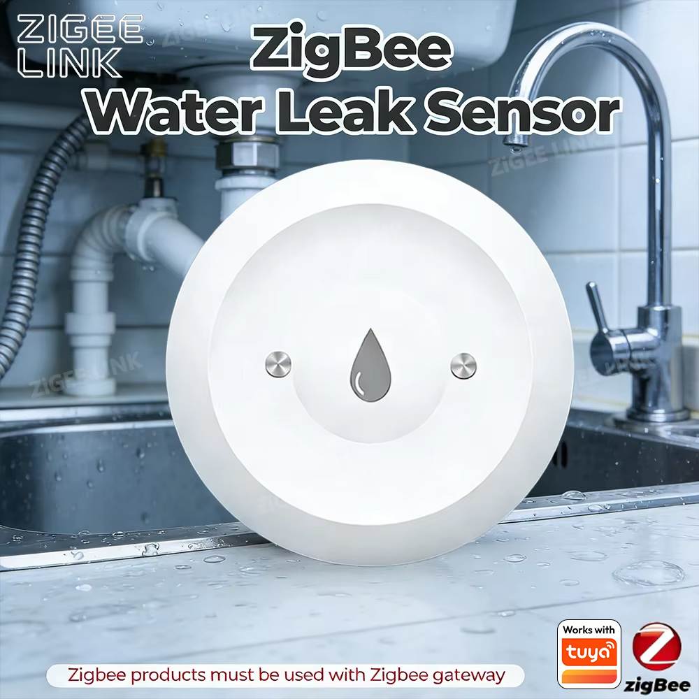 Zigbee Water Leak Sensor for T - Smart Home Green 评论和价格