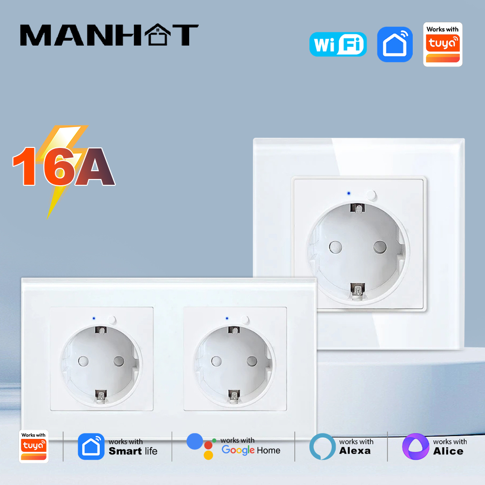 MANHOT WiFi Smart EU Wall Sock - Smart Home Energy App 评论和价格