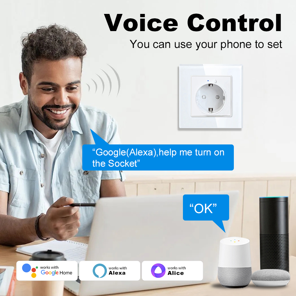 MANHOT WiFi Smart EU Wall Sock - Smart Home Energy App 评论和价格