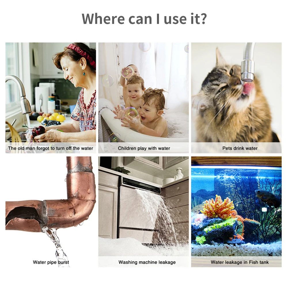 Tuya WiFi Zigbee Water Sensor  - Smart Home Green 评论和价格