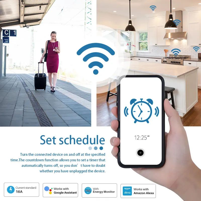 20A EU Smart Plug Wifi Socket  - Smart Home Energy App 评论和价格