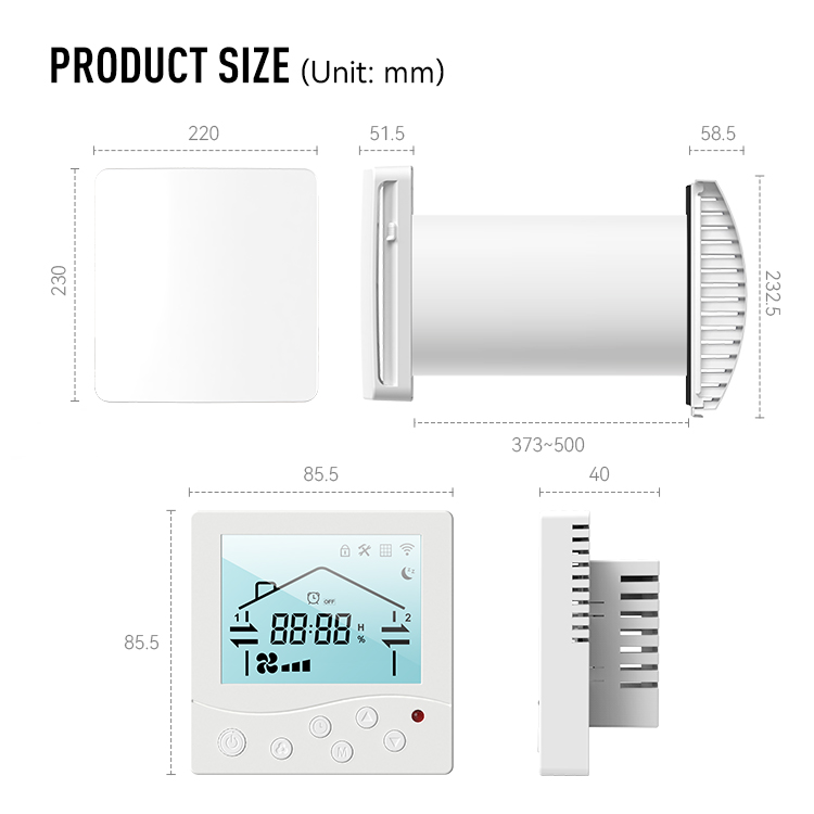 LCD Display Heat Recovery Vent - Smart Home Energy App 评论和价格