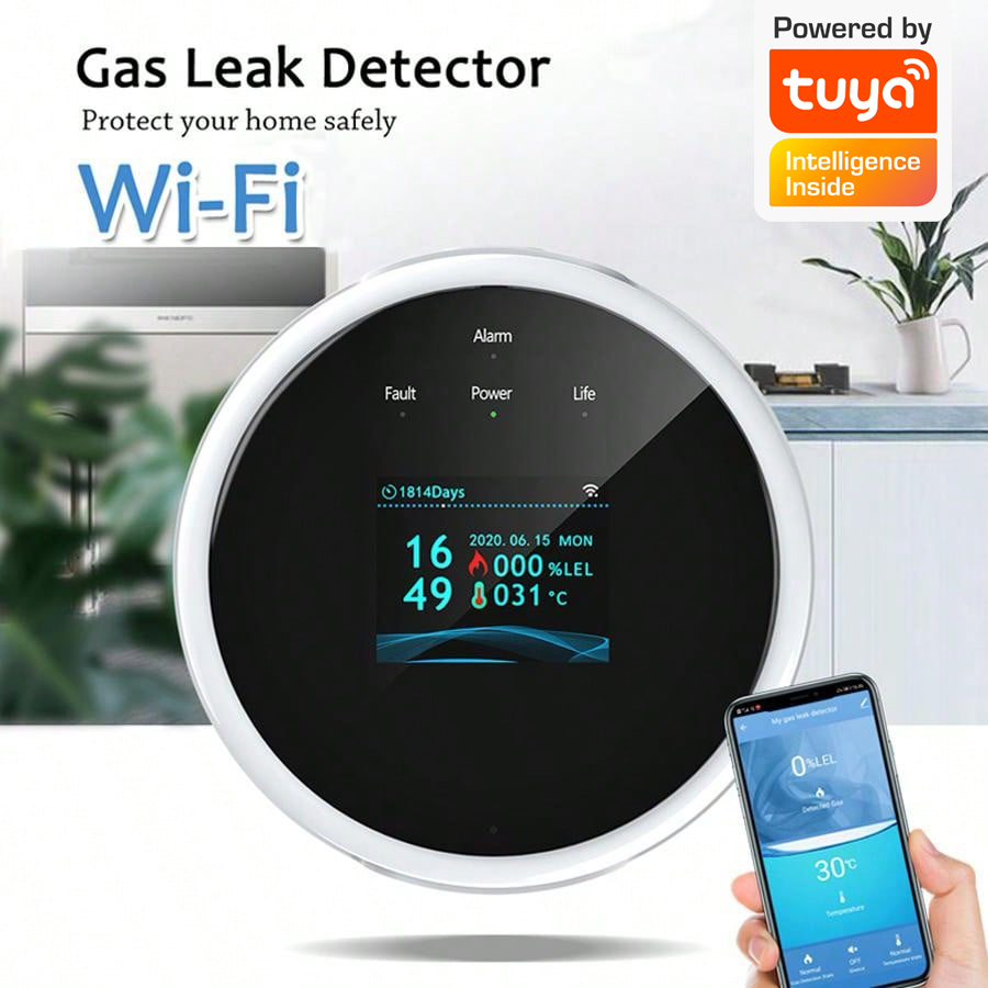 2.4G WiFi Gas Alarm Sensor Com - Smart Home Security System 评论和价格